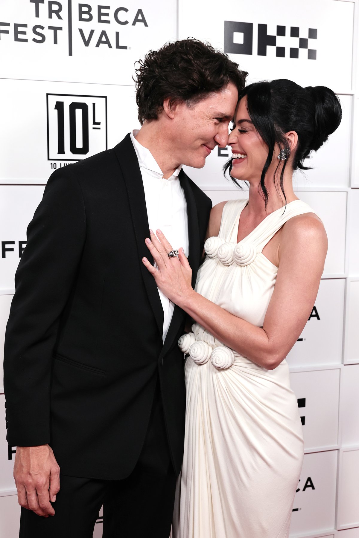 Katy Perry and Justin Trudeau look loved up as they make red carpet debut