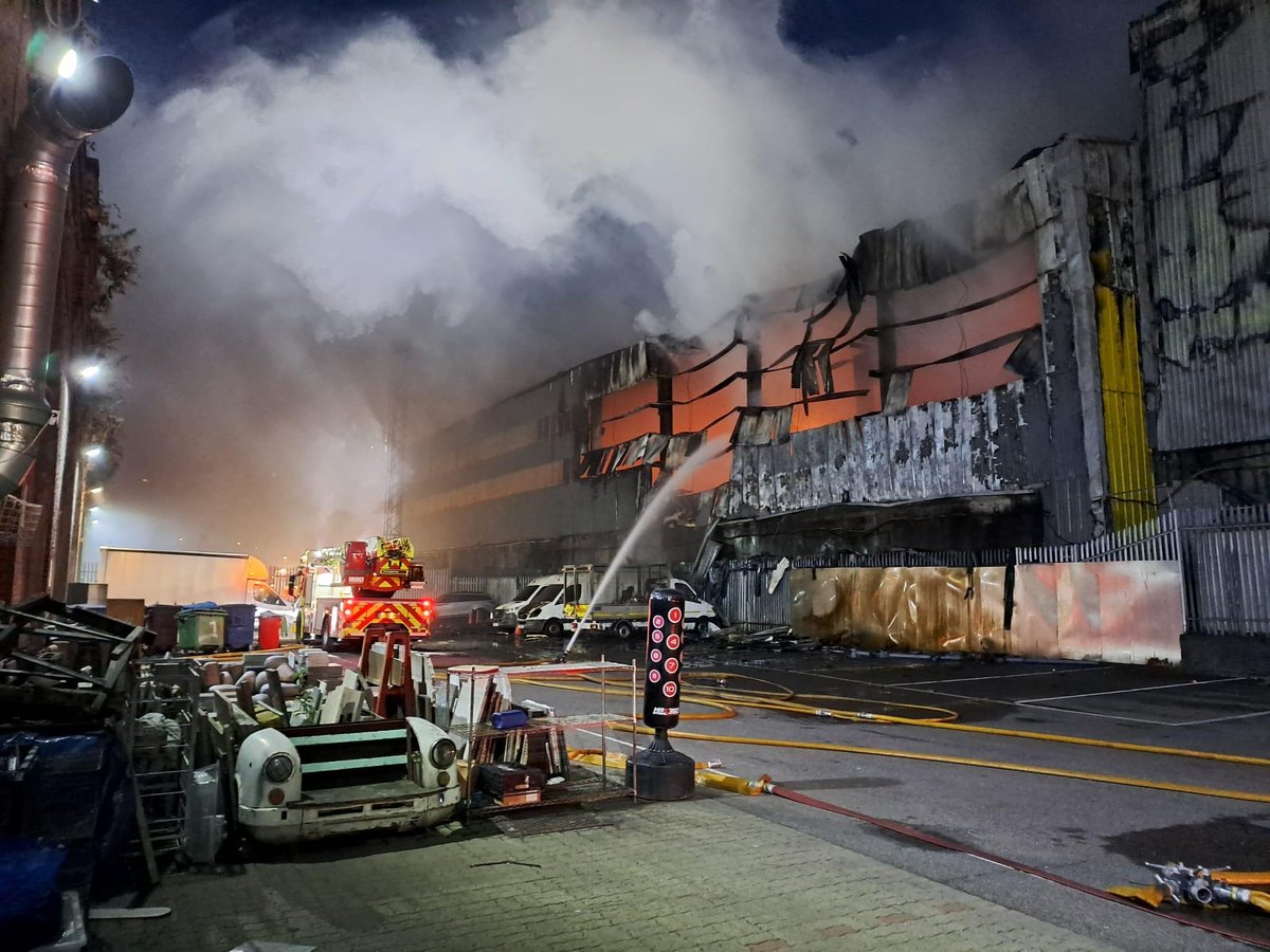 Huge recycling centre fire brought under control after London Bridge rail chaos