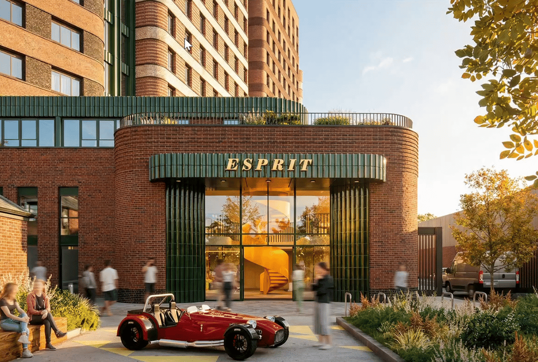 Public spaces and 518 student rooms: Inside plans for former Lotus racing car factory