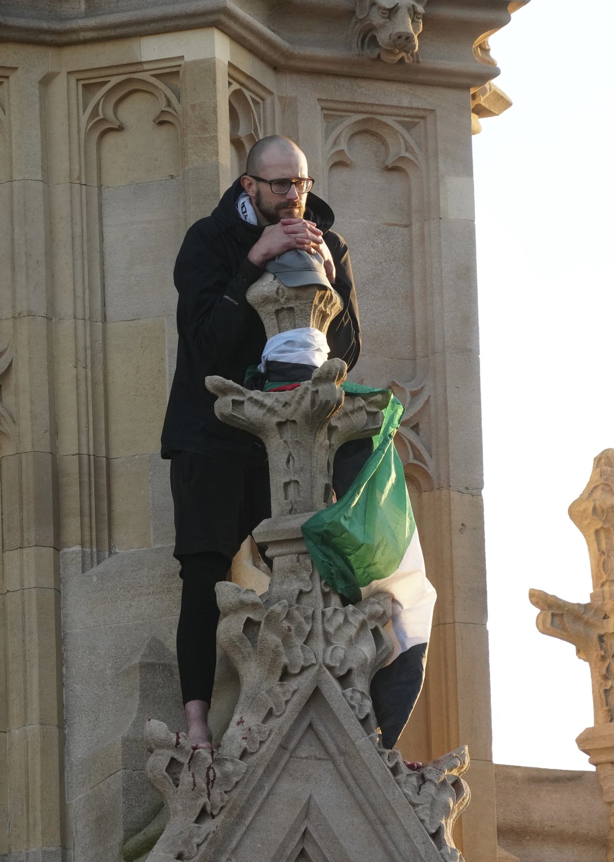 Pro-Palestine protester who caused 'serious disruption' after climbing Big Ben in stunt guilty
