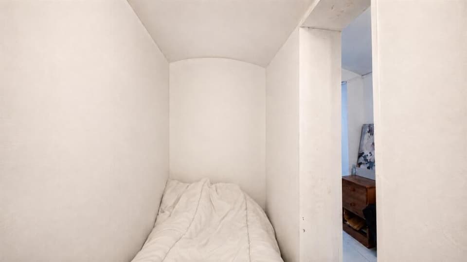 The space marked as a "bedroom" on the floorplan