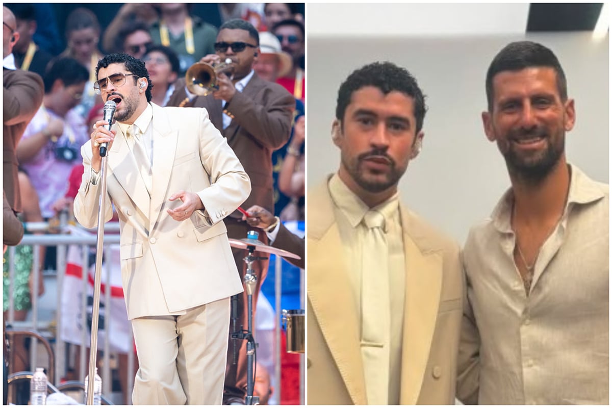 Novak Djokovic warms up for Wimbledon with guest appearance at Bad Bunny's historic London show 