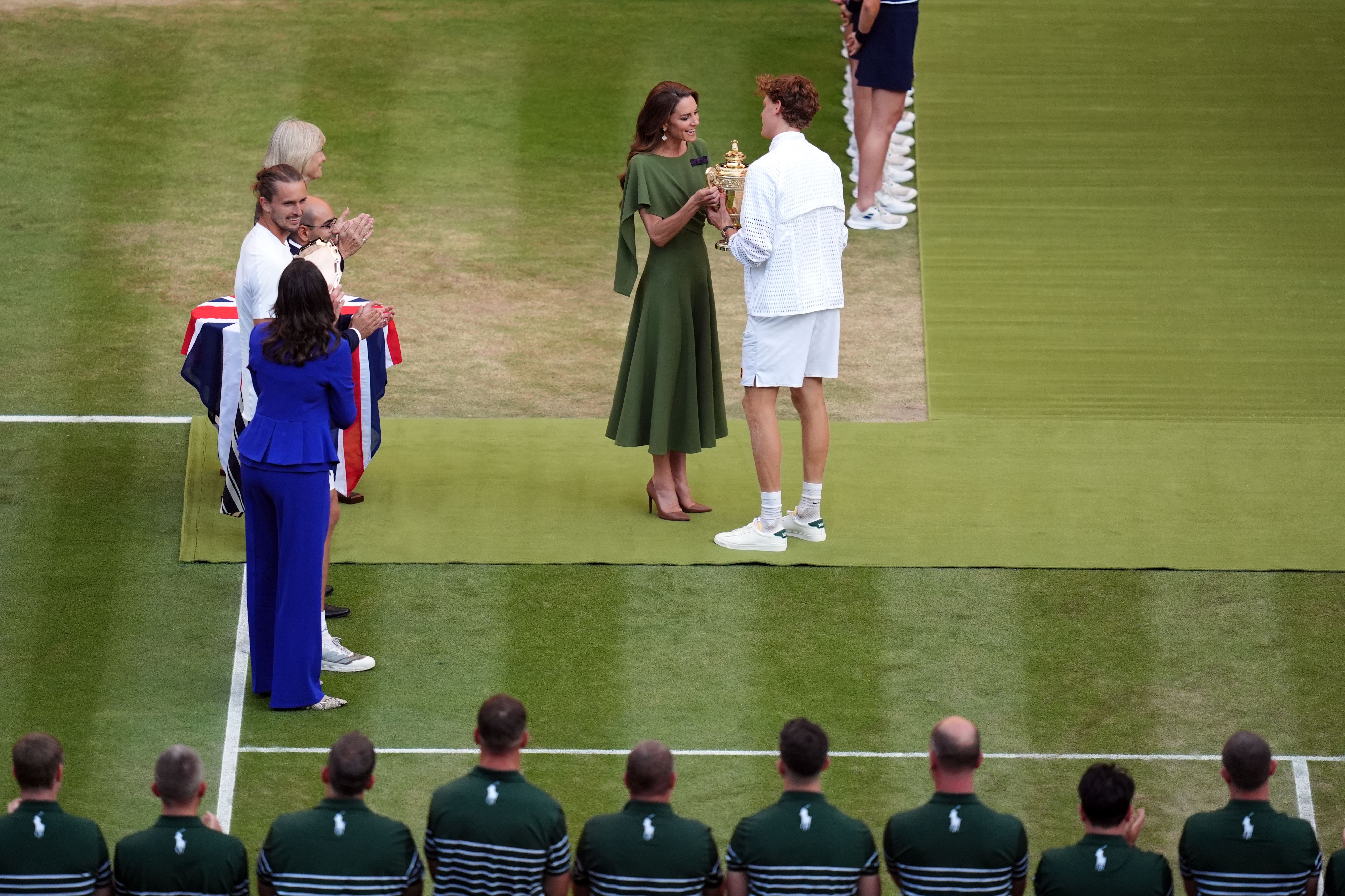 Kate presents Sinner with Wimbledon trophy at ‘most special tournament’ of year