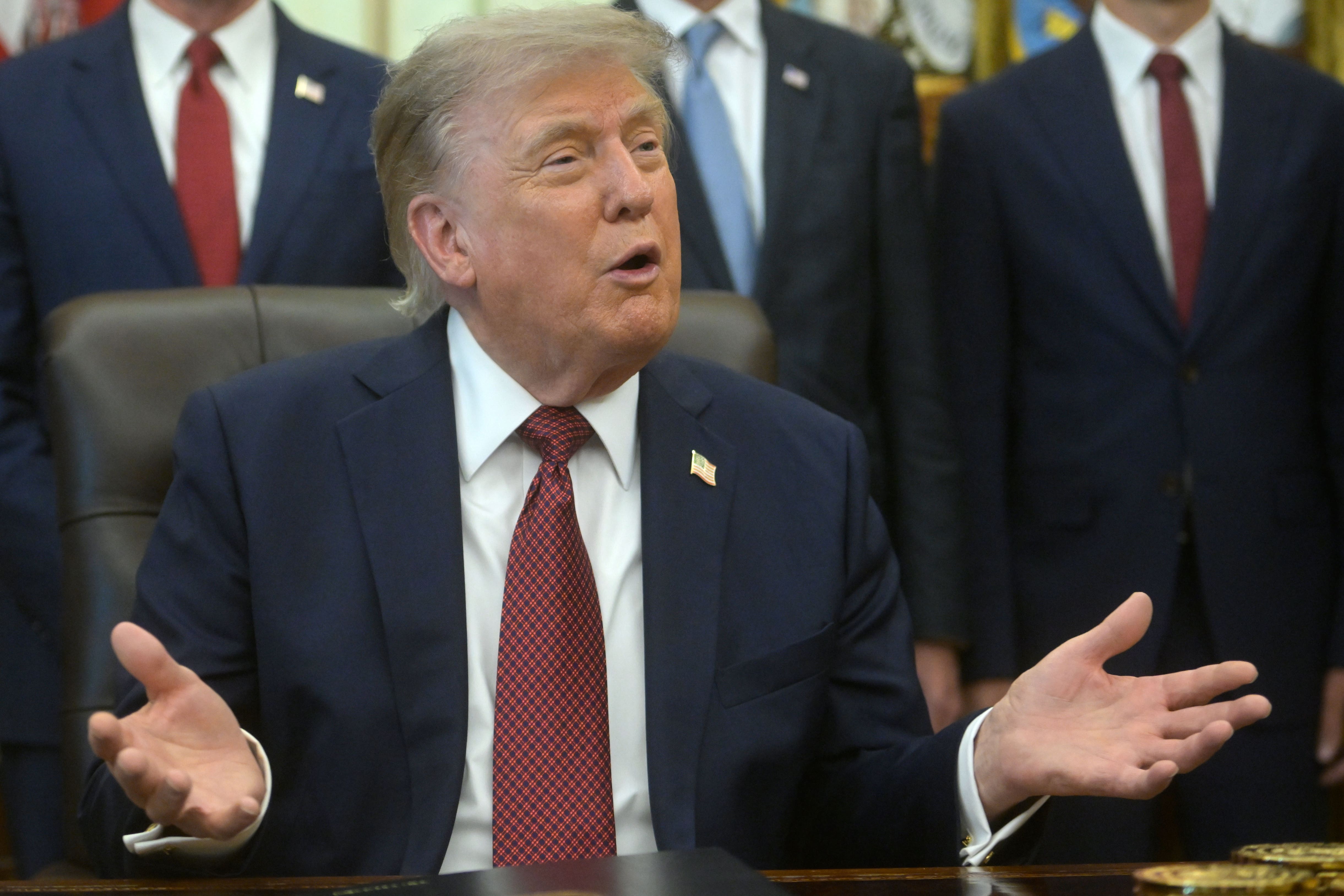 Trump defends ‘slave labour’ import tariff against UK amid court challenge