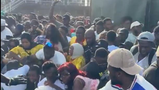 <p>Several people were injured in a crush at the festival</p>