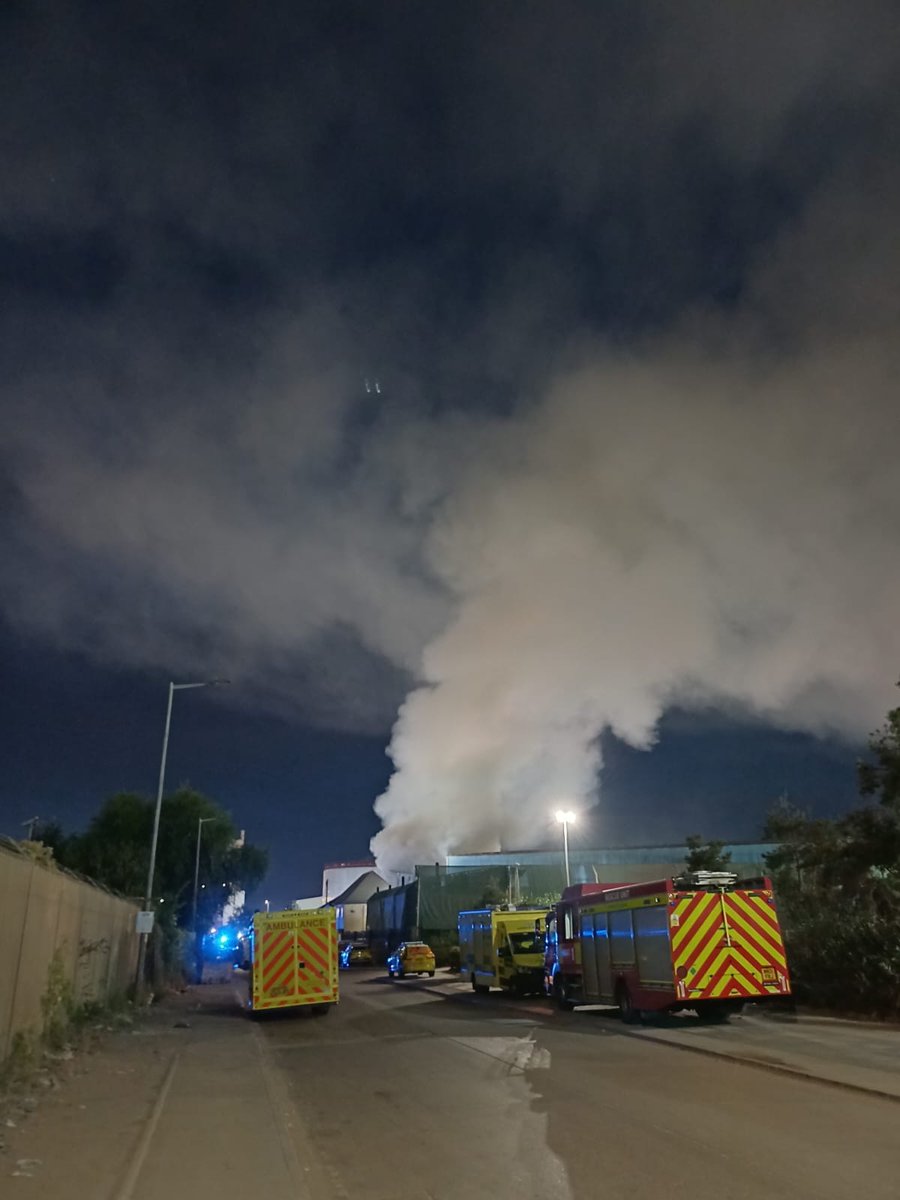 Around 100 firefighters battle large blaze at east London waste facility as heatwave fuels fire risk