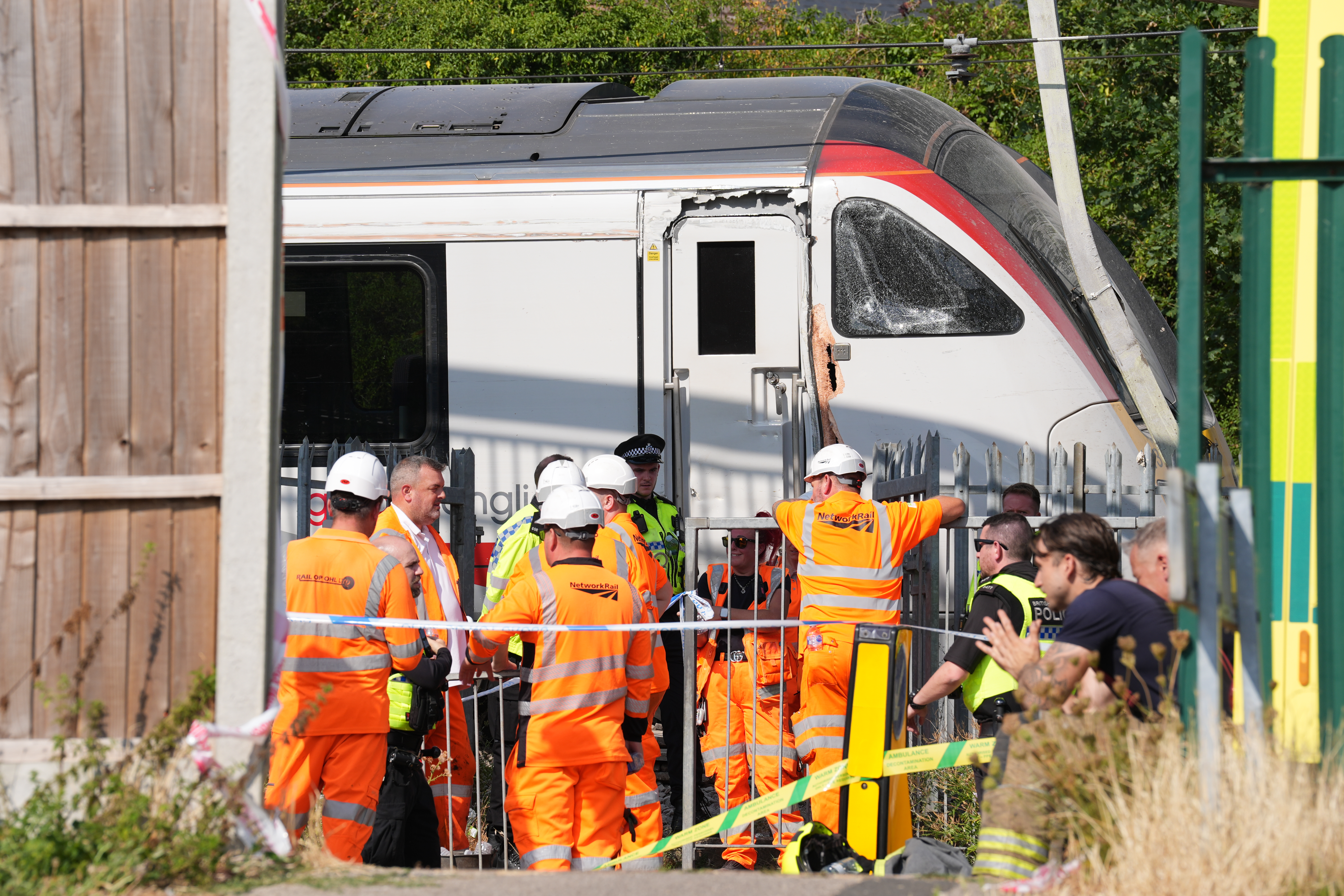 Second train derails in 24 hours as emergency services race to scene