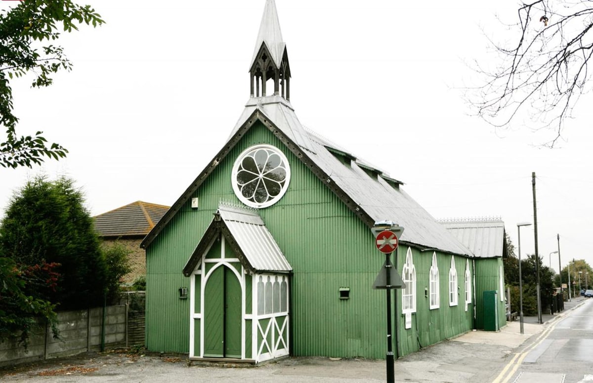 See inside Kent's mail-order flat-pack 'Tin Church': Faversham's heavenly home is for sale for £325k | Homes and Property