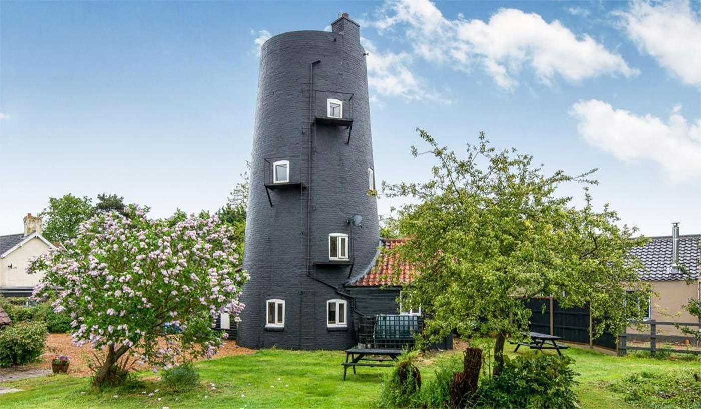 Towering 36ft-high windmill home for sale in Norfolk