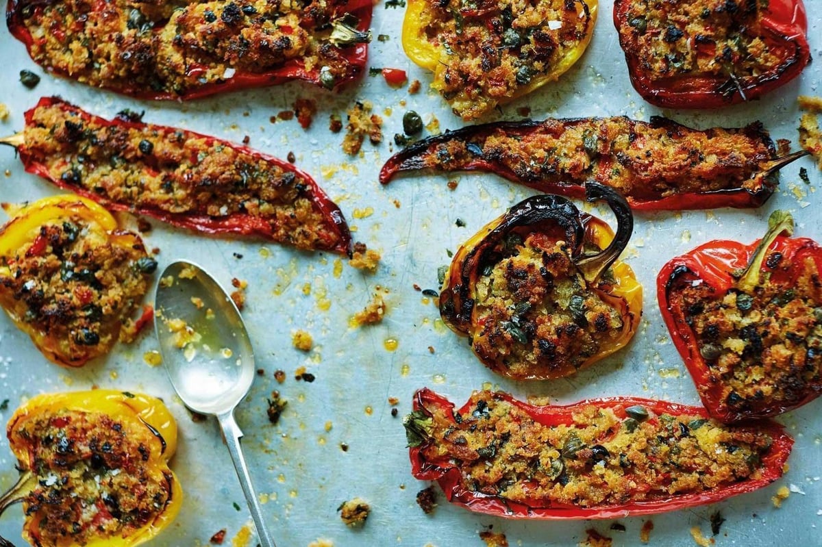 Antonio Carluccio's Vegetables: stuffed peppers recipe | Homes and Property