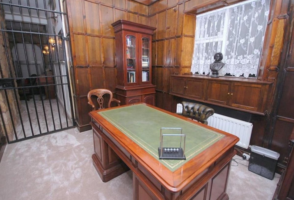 The Old Nick in Derbyshire: ex-police station converted into a five-bedroom family home with 'prison cell' bar | Homes and Property