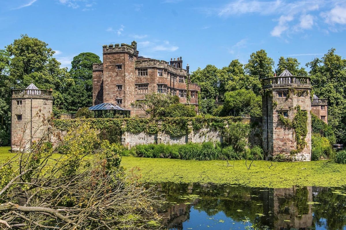 Live like a royal: sprawling 70-room Caverswall Castle is listed for sale with moat, dungeon and quirky 'holiday lets' in the turrets | Homes and Property