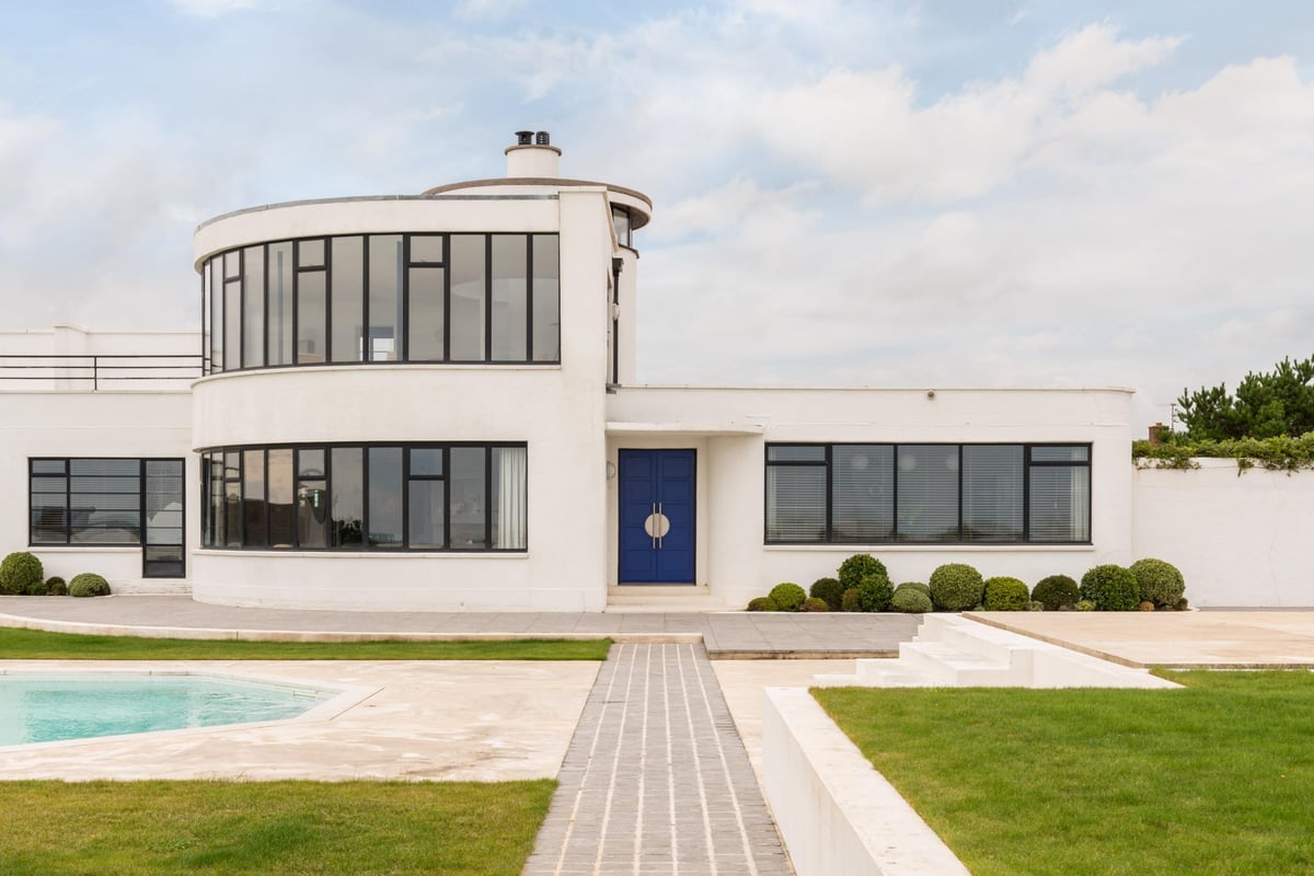 Art Deco seaside house Great Gatsby parties 1930s for sale private beach | Homes and Property