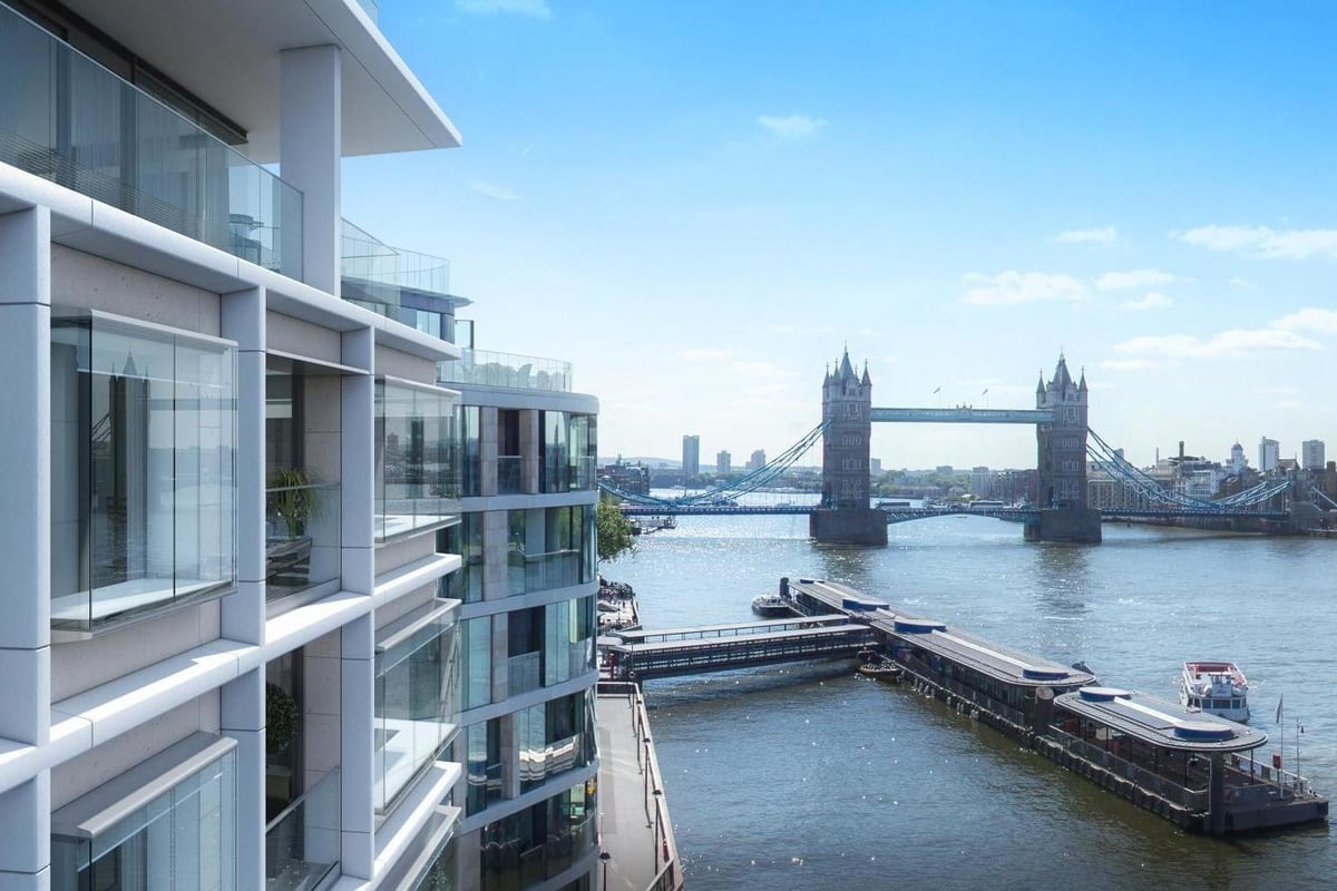 Live among landmarks: Thames-side apartment on historic archaeological site has views of Tower Bridge, The Shard and the City | Homes and Property