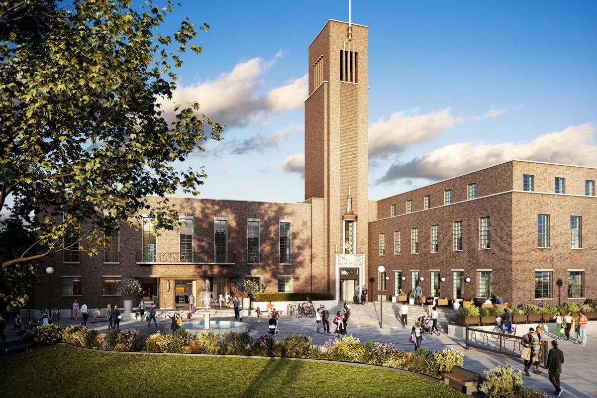 Dine out on the town hall: Crouch End hub to have new flats, an arts centre, coworking spaces and a rooftop restaurant | Homes and Property