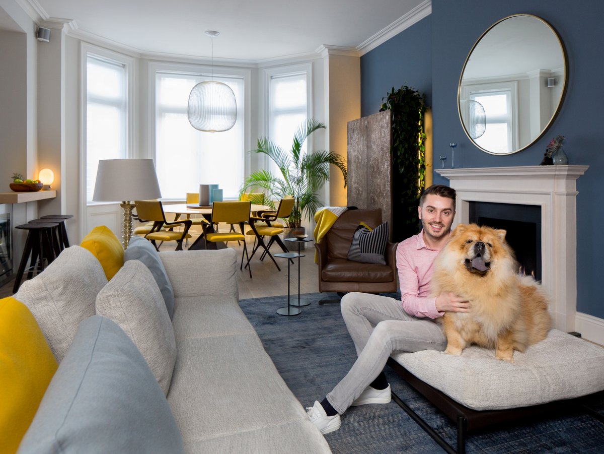 Design duo: once-dingy St John’s Wood flat is now a stylish home for an award-winning designer and his dog | Homes and Property