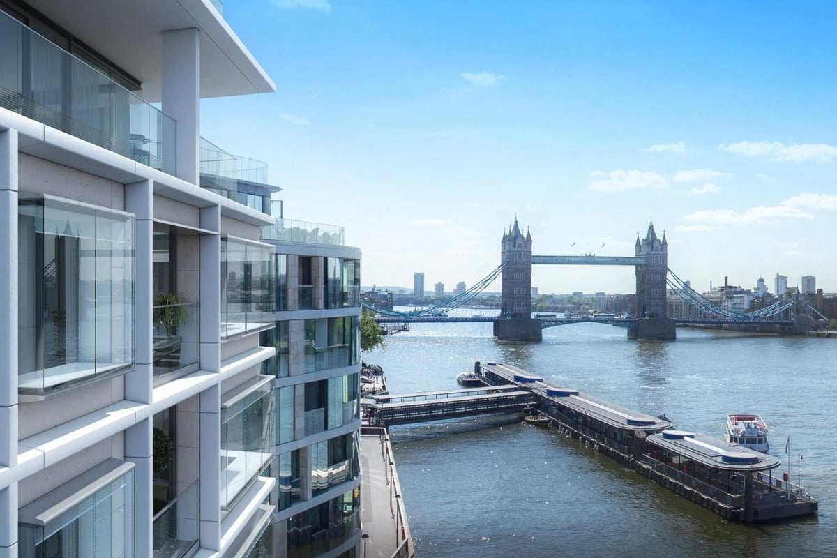 Penthouse by Tower Bridge: Thameside apartment for sale has two terraces, a glassy living space and hotel-style perks | Homes and Property