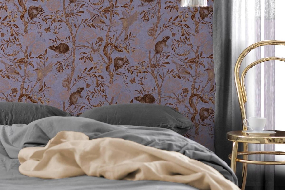 Floral interiors get gothic and surreal: super-sized flower prints featuring wild animals and household pests take over our homes this season | Homes and Property