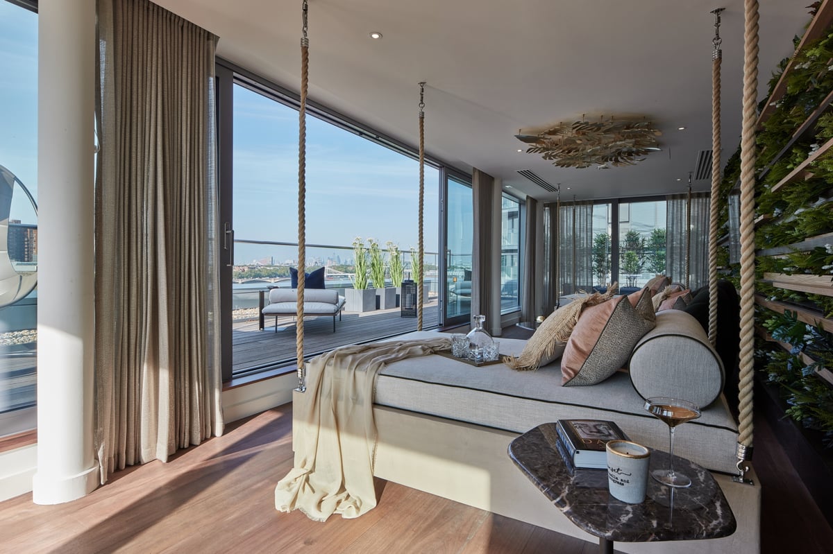 Chelsea penthouse over-looking the Thames: count Roman Abramovich as a neighbour in this über-glam flat with decked terrace | Homes and Property