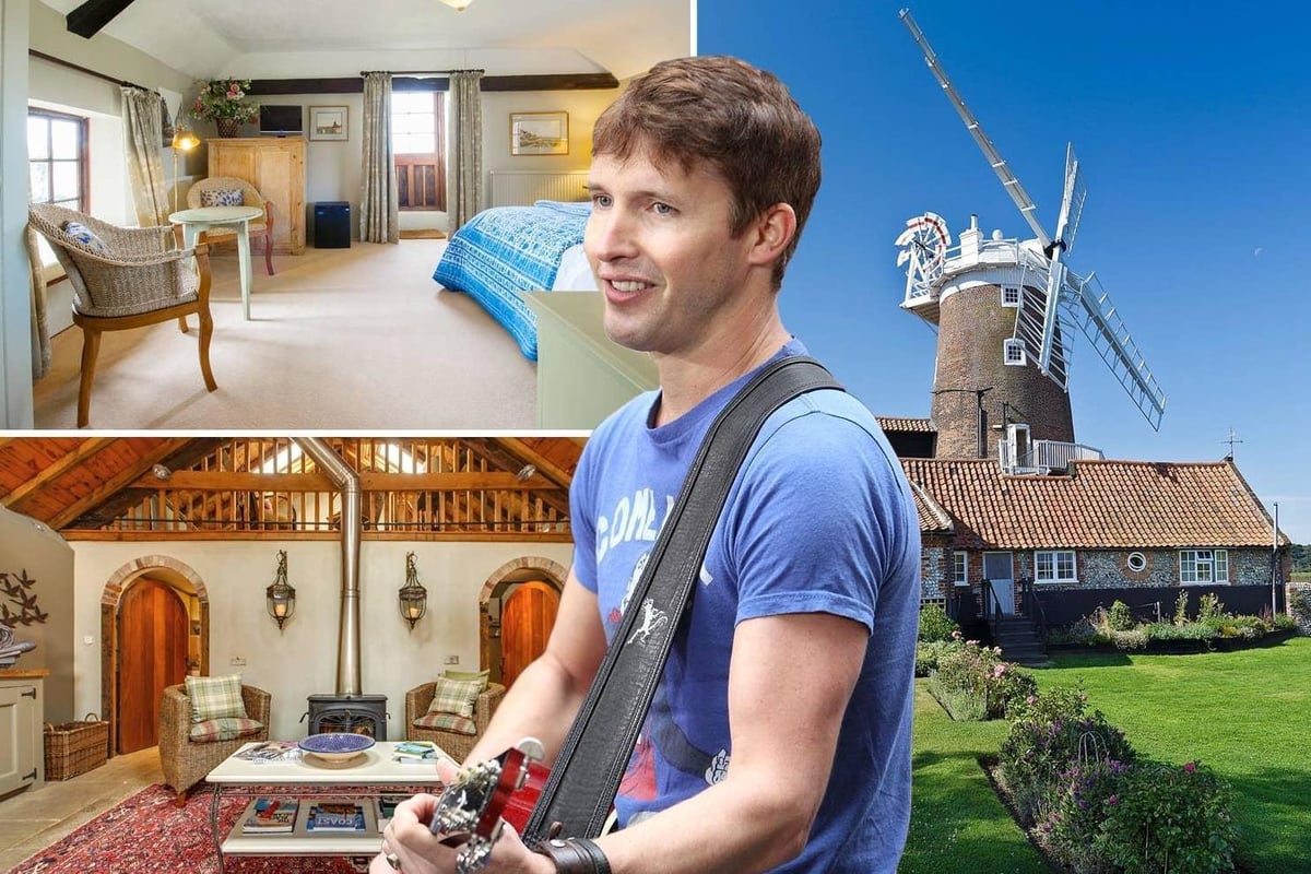 James Blunt's childhood home for sale: pop singer's former windmill home is a successful 11-bed guesthouse in Norfolk | Homes and Property