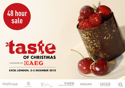 Celebrate Christmas at Taste of Christmas with a 2 for 1 limited