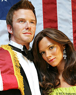 Waxworks welcome to U.S. for Posh and Becks | London Evening Standard