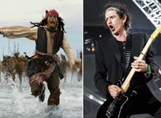 Keith Richards sets sail as Depp's pirate dad