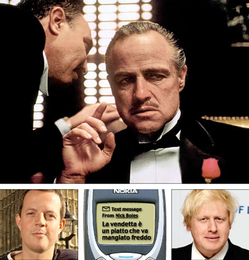 Godfather text throws horse’s head into Boris and Cameron relationship | London Evening Standard