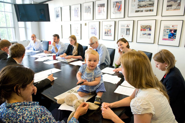 Danger, babies at work... what happened when we let toddlers into the newsroom | London Evening Standard