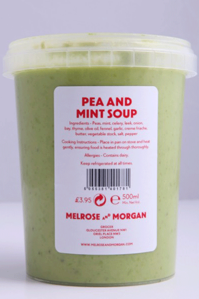 Al coucho: Pea and mint soup | London Evening Standard