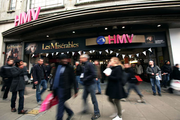 Record labels and film studios planning HMV rescue deal