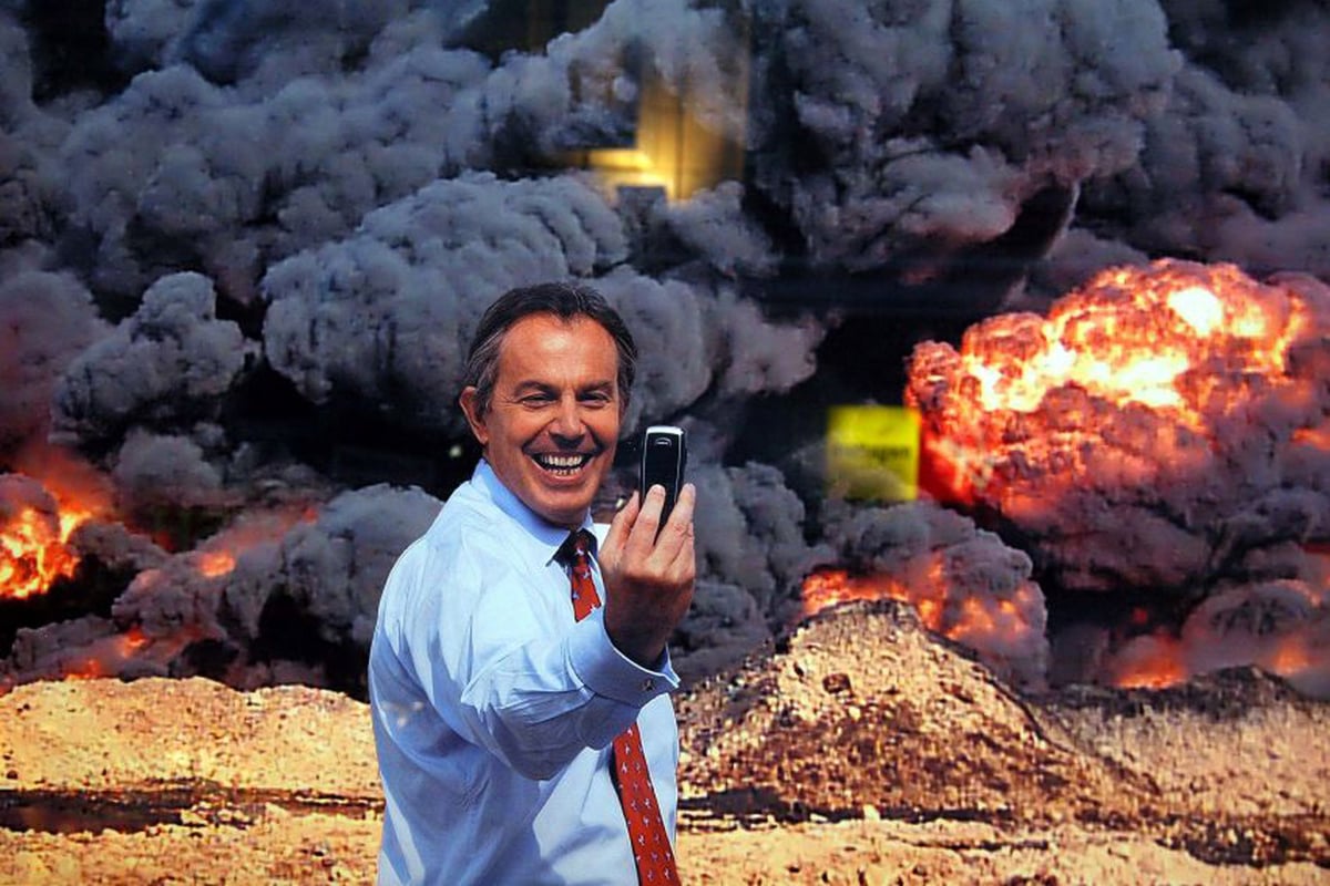 Tony Blair's crazed selfie included in Imperial War Museum's new Art and War exhibition | London Evening Standard