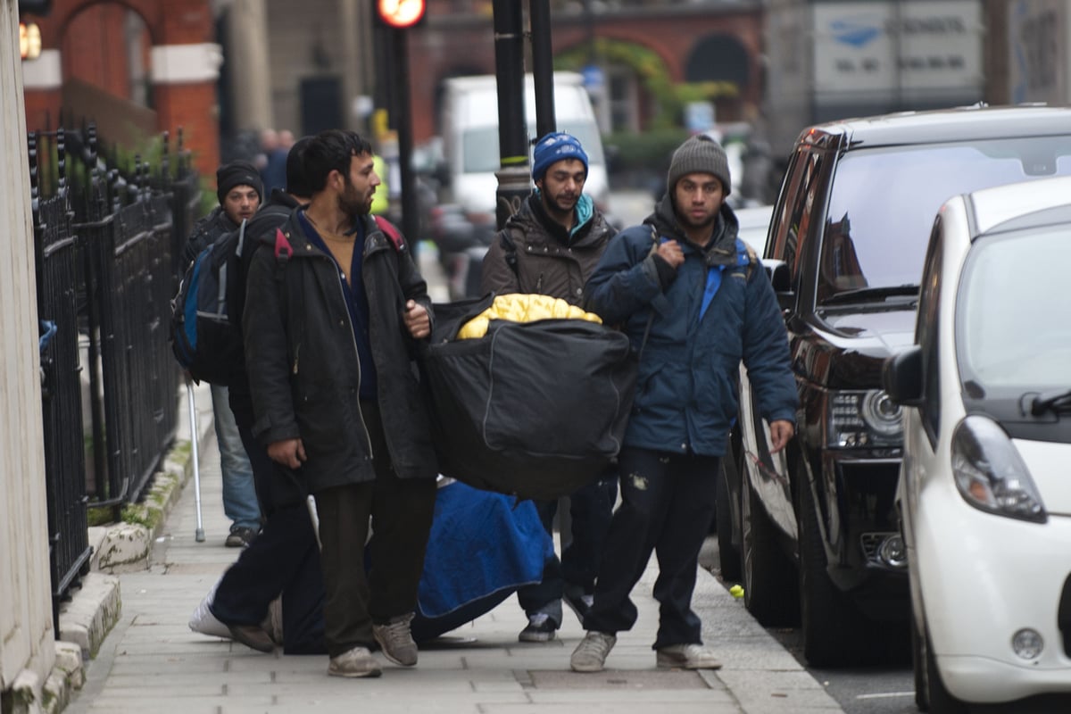 Bin bags and battered cases: Eastern European beggars back at Marble Arch as Mayor warns of more to come | London Evening Standard