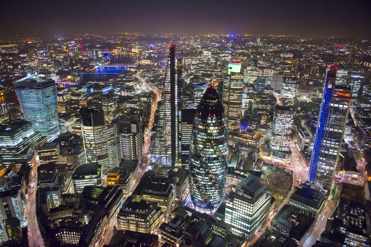 Sky at night: amazing photographs from London's aerial photographer | London Evening Standard