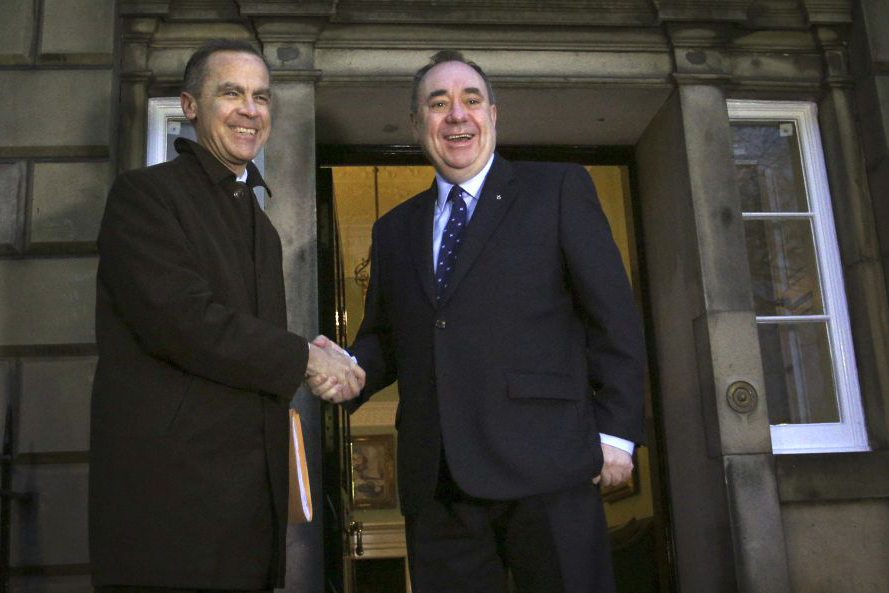 Mark Carney warns Alex Salmond over independent Scotland's use of