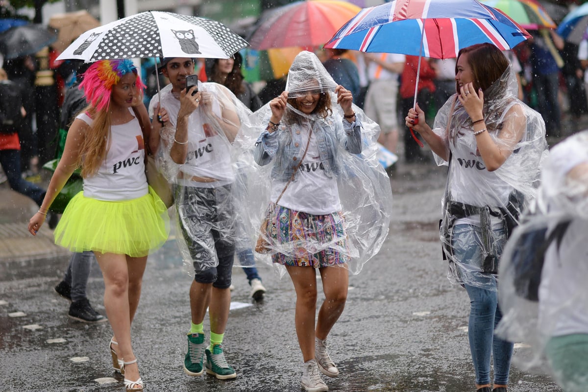 London weather: Rain and overcast skies expected as revellers descend on capital for Pride 2017 and Wimbledon | London Evening Standard