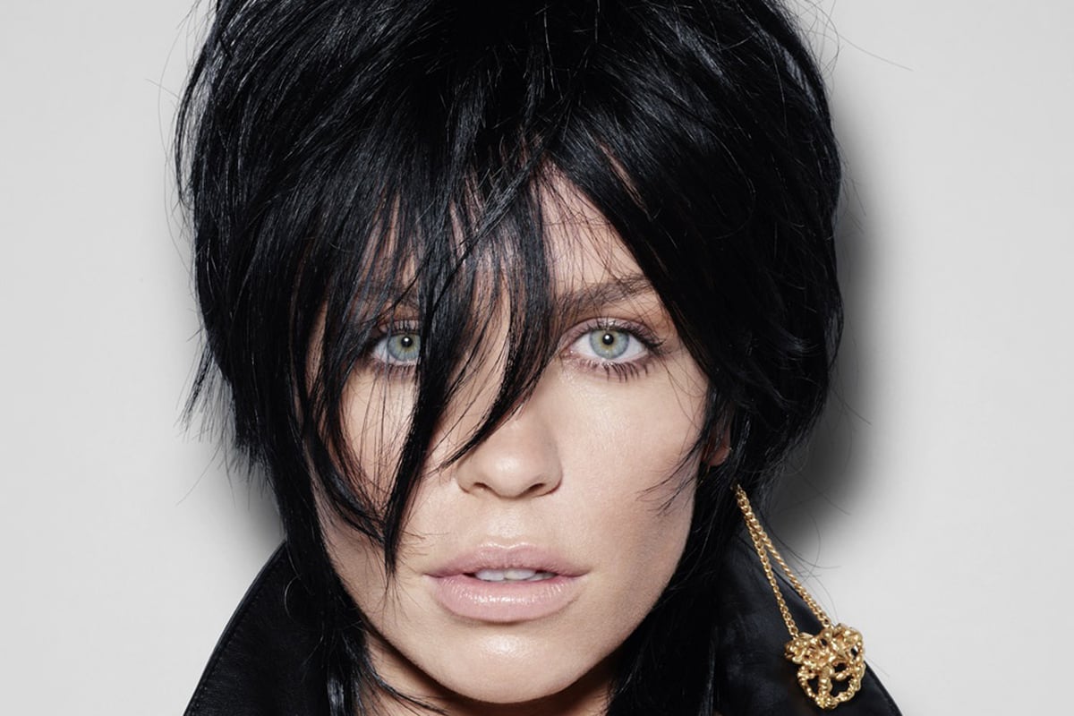 Abbey Clancy sports a short black bob for Macmillan's Shave or Style campaign | London Evening Standard