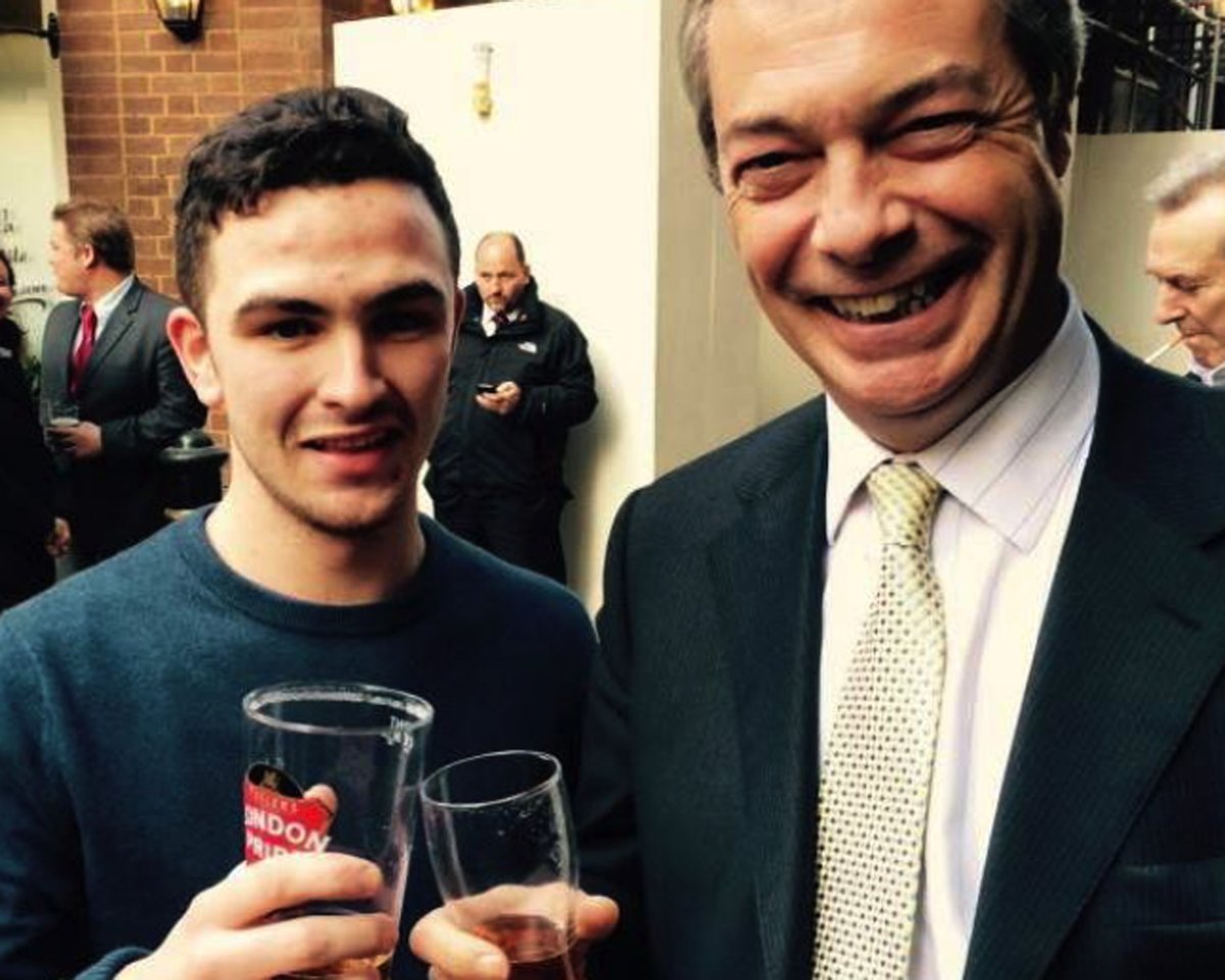 Pictured with Nigel Farage: ex-public schoolboy in Chelsea fans Paris metro racism storm | London Evening Standard