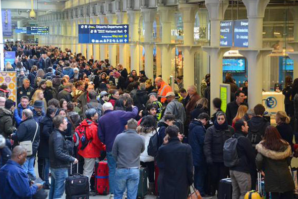 Eurostar passengers 'lose hope' of getting home after person is killed on track and services grind to halt | London Evening Standard
