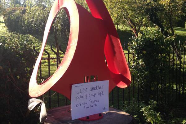 Uri Geller's bent spoon statue is targeted by pranksters | London Evening Standard