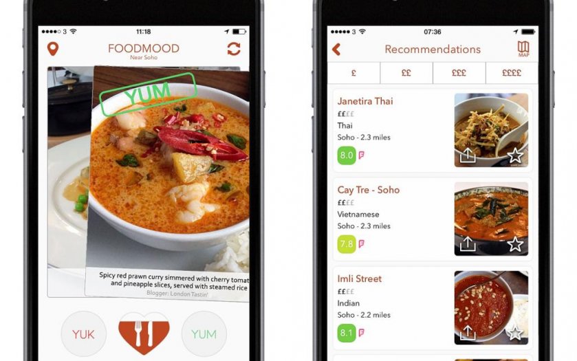 Yum or Yuk? New 'Tinder for food' app helps you decide where to eat | London Evening Standard