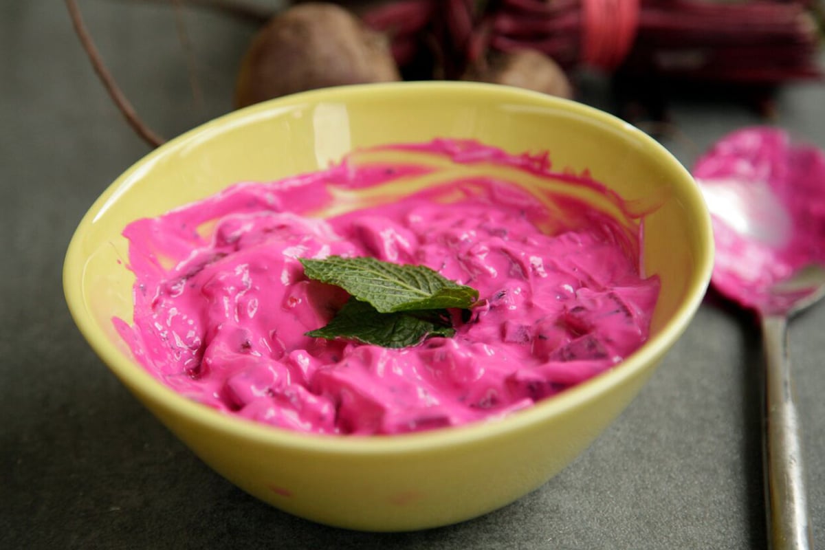 Beetroot raita recipe from Indian cook Mallika Basu | London Evening Standard