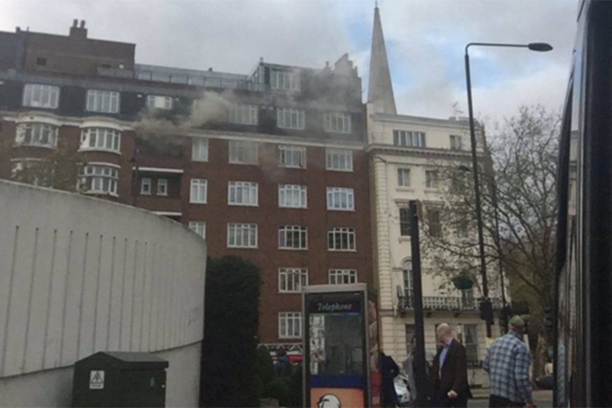 Bayswater fire: smoke billows from flats in west London street after blaze breaks out | London Evening Standard