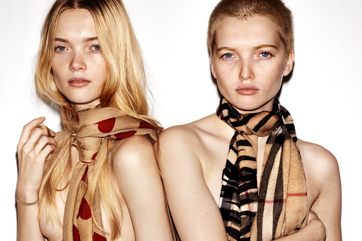 Burberry cast Dylan Brosnan alongside twins Ruth and May Bell in latest campaign featuring biggest British models of the moment | London Evening Standard