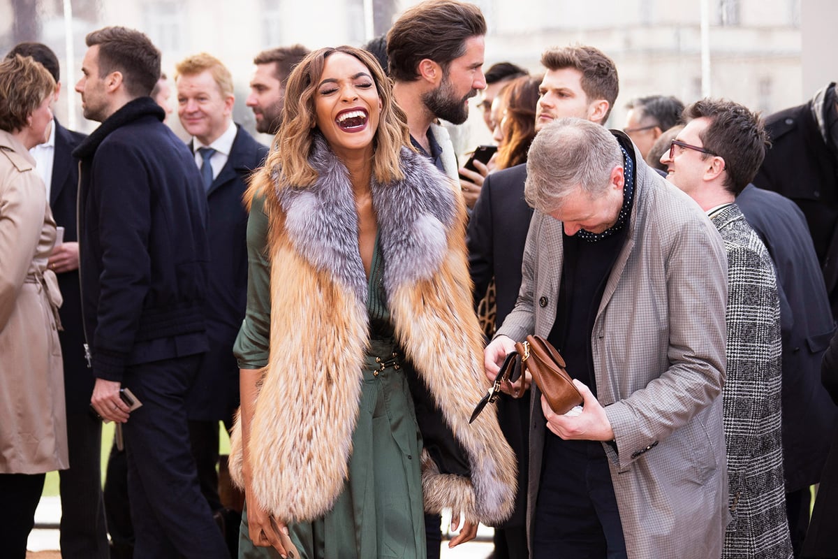 Jourdan Dunn, Brooklyn Beckham and Nick Grimshaw join stars on the front row at Burberry London Collections Men showcase of Bailey's greatest hits | London Evening Standard