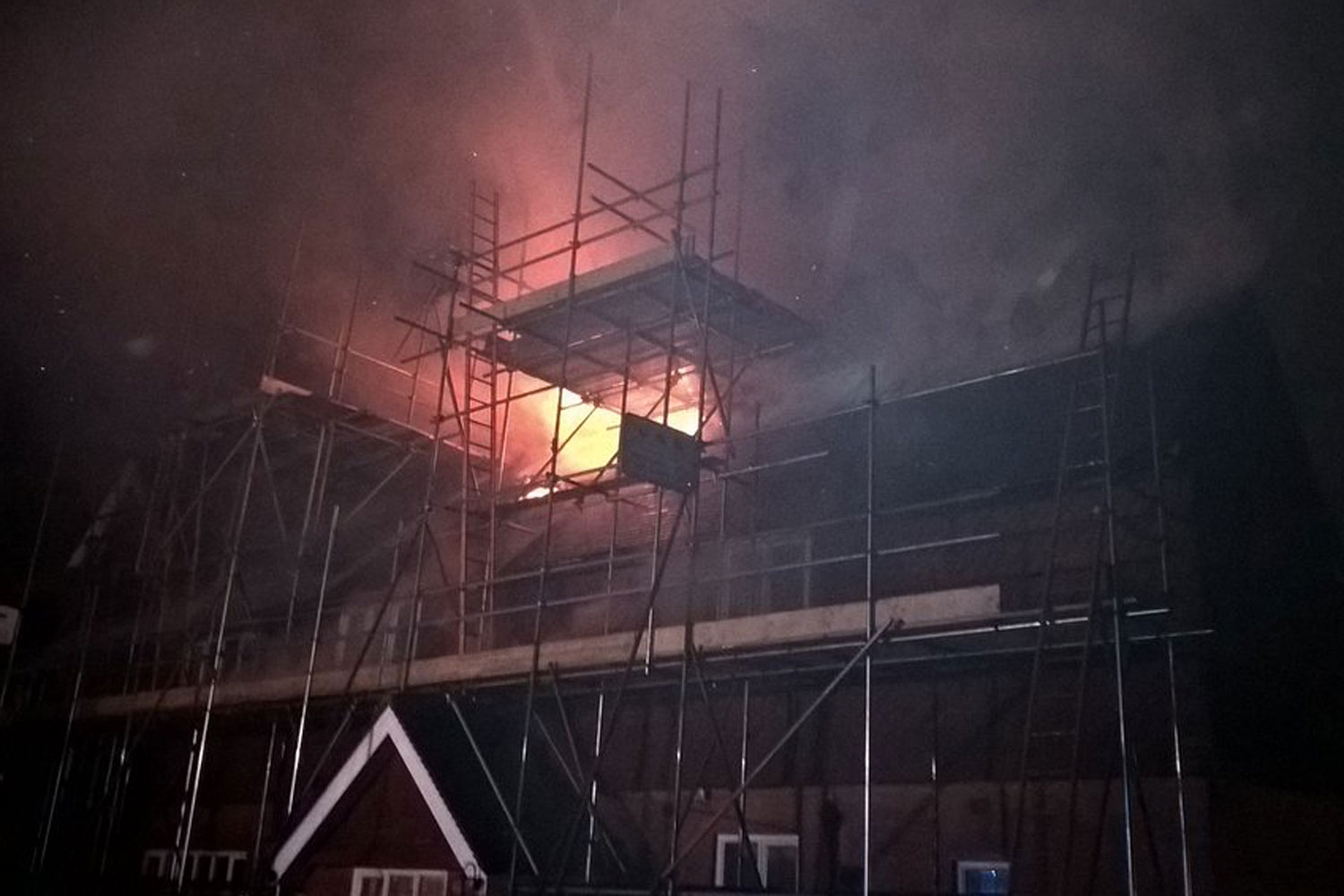 Nine fire engines and 65 firefighters called to house blaze