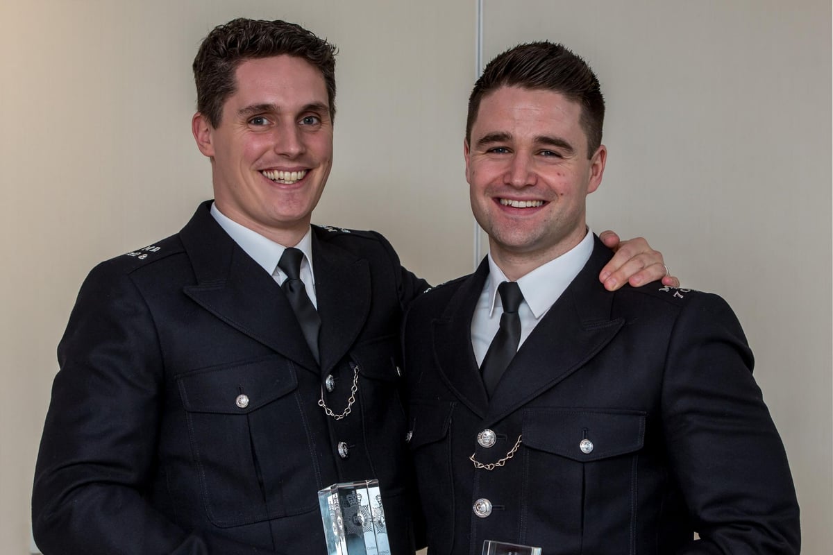 Police officers honoured after fighting off knifeman who threatened a baby | London Evening Standard
