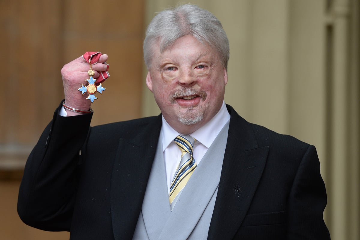Falklands War veteran Simon Weston presented with CBE at Buckingham Palace | London Evening Standard