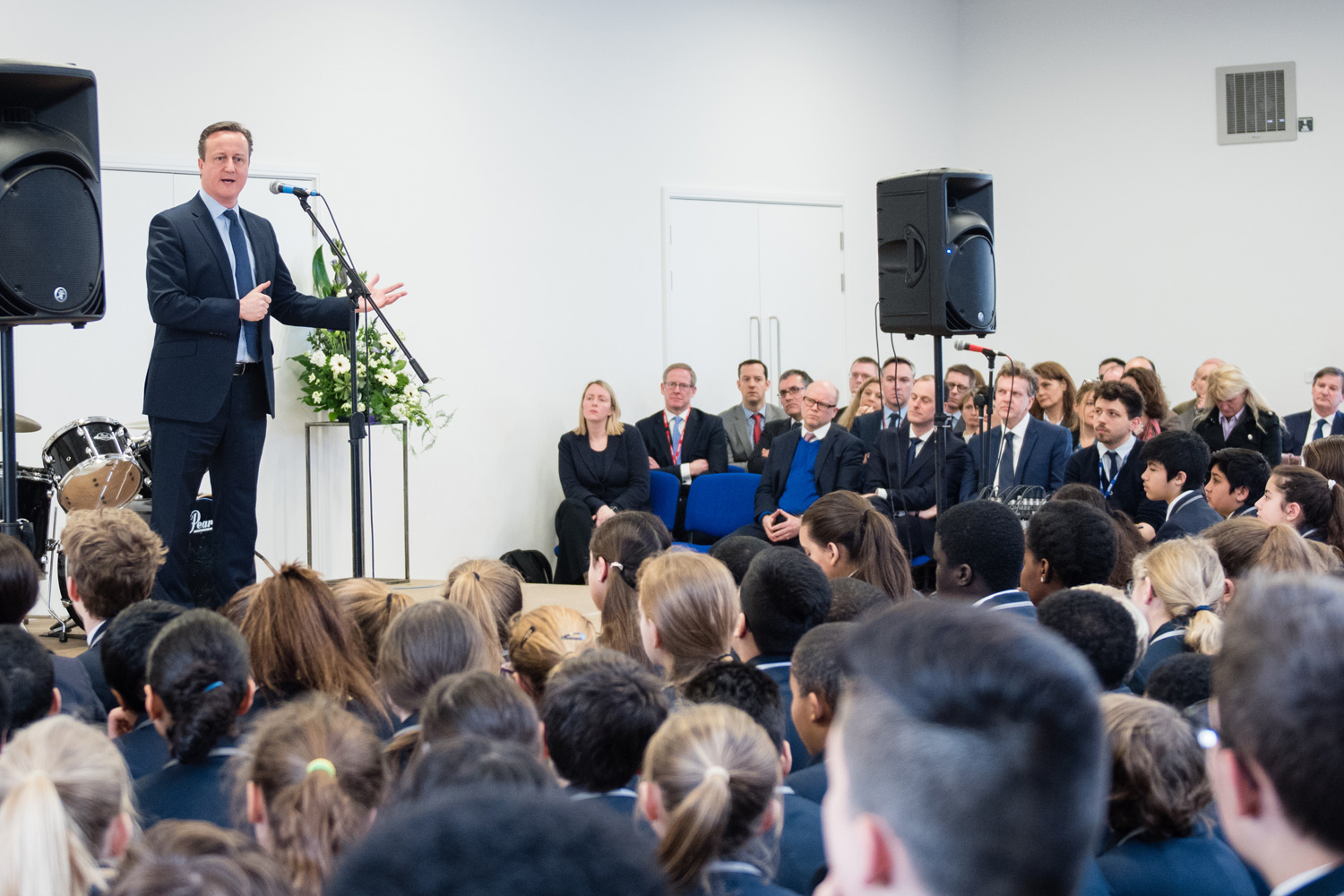 David Cameron makes 'surprise' visit to West London Free School