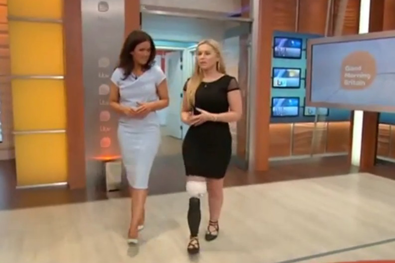 Alton Towers amputee takes first steps with prosthetic limb
